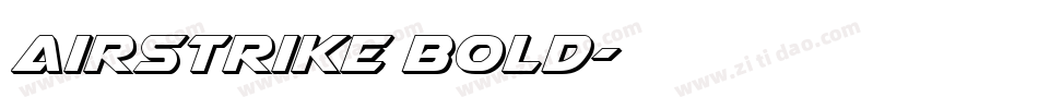 Airstrike Bold字体转换